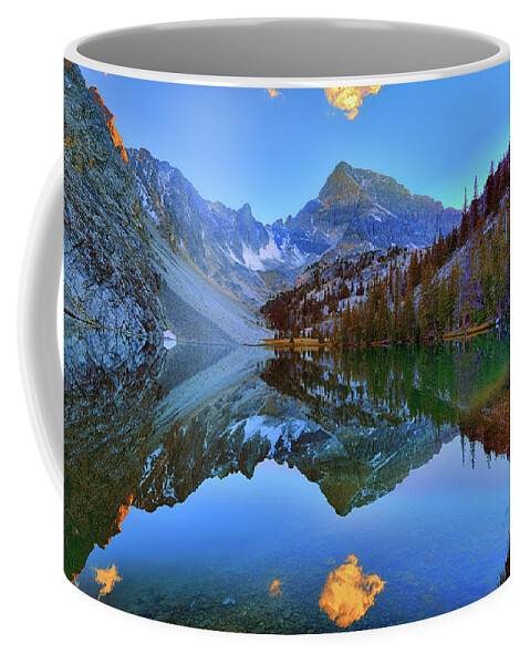 Merriam Lake Coffee Mug featuring the photograph Merriam Mirror by Greg Norrell