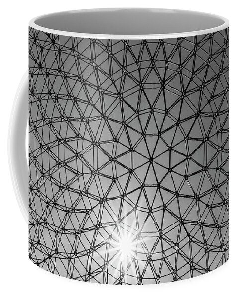 Abstract Coffee Mug featuring the photograph Metal web by Silvia Marcoschamer