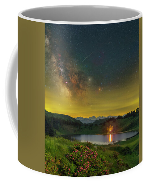 Mountains Coffee Mug featuring the photograph Midsummer Night's Dream by Ralf Rohner