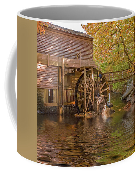 Water Coffee Mug featuring the photograph Mill Wheel by Darryl Brooks