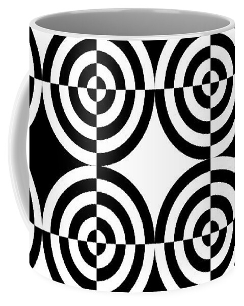 Abstract Coffee Mug featuring the digital art Mind Games 105 by Mike McGlothlen