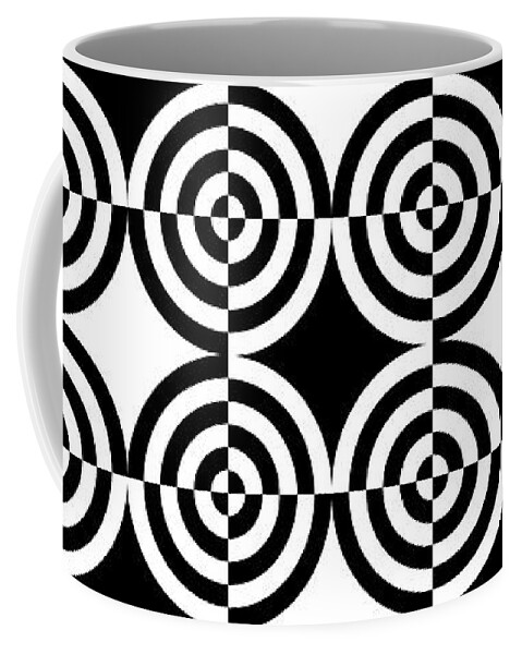 Abstract Coffee Mug featuring the digital art Mind Games 106 by Mike McGlothlen