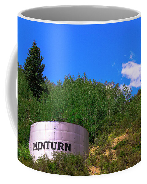 Minturn Coffee Mug featuring the photograph Minturn Water Tower by Ola Allen