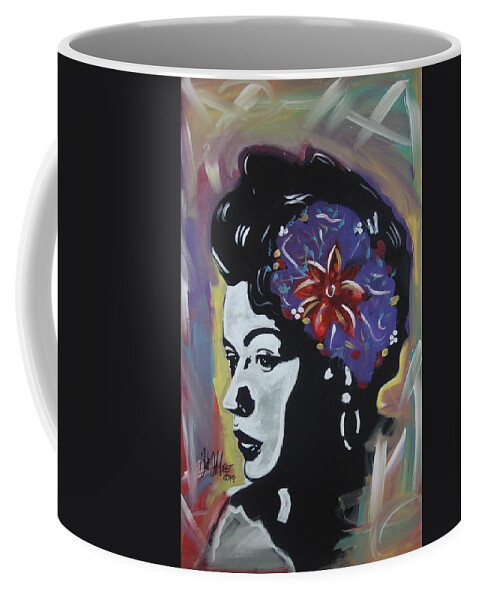Billie Holiday Coffee Mug featuring the painting Miss Holiday by Antonio Moore