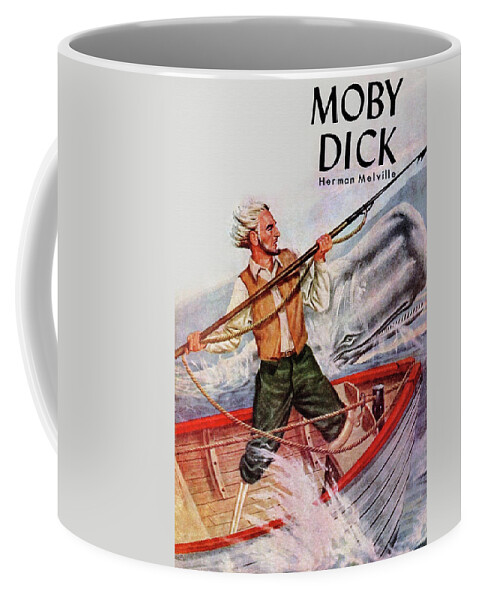 Comic Coffee Mug featuring the painting Moby Dick by Unknown