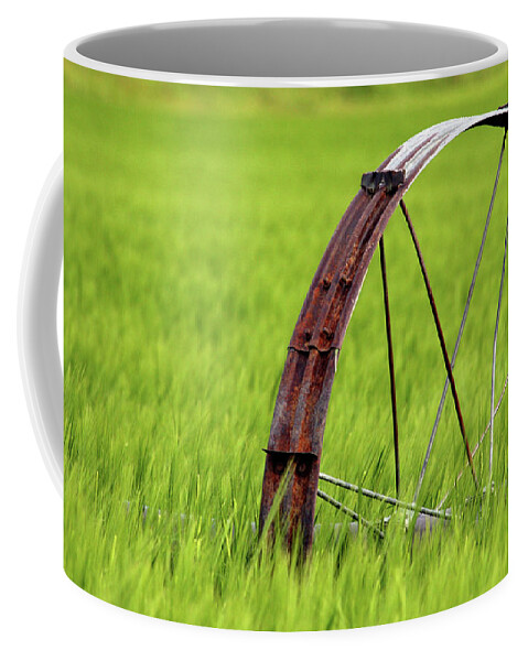 Montana Farm Coffee Mug featuring the photograph Montana Rust by Terri Brewster