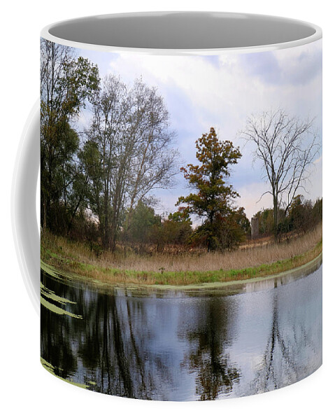 Water Coffee Mug featuring the photograph Moody Autumn Day by Scott Kingery