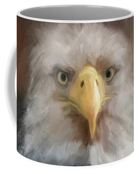 Colorful Coffee Mug featuring the painting Moody by Jai Johnson