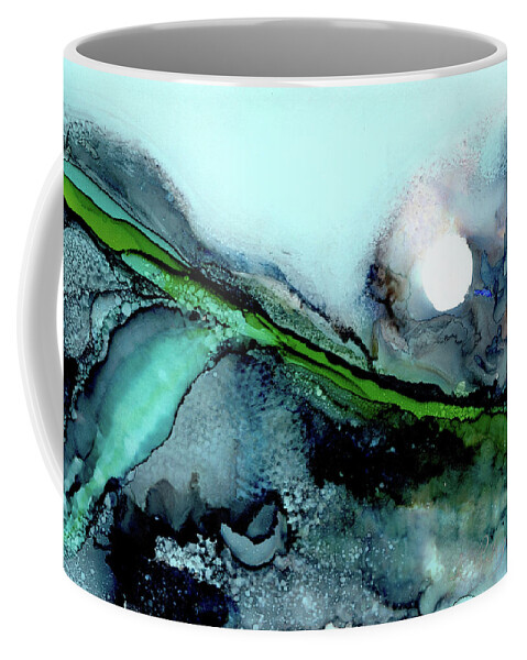 Moon Coffee Mug featuring the painting Moondance II by Kathryn Riley Parker