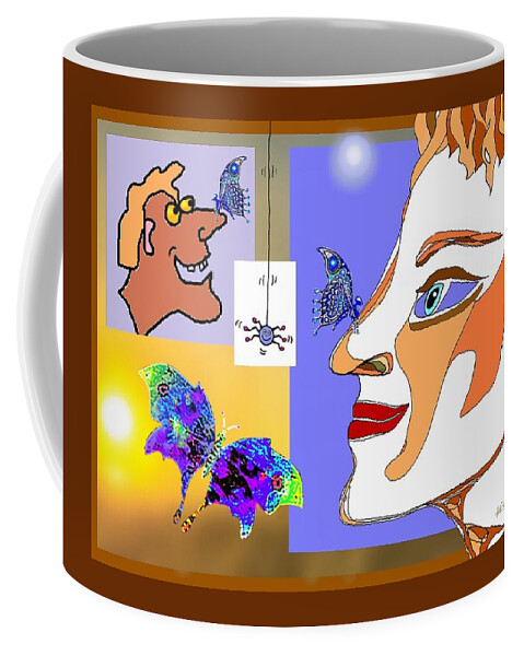 Fun Coffee Mug featuring the mixed media More Fun . . . by Hartmut Jager