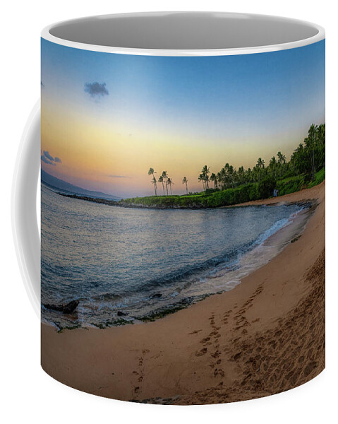 Hawaii Coffee Mug featuring the photograph Morning Beach Light by G Lamar Yancy