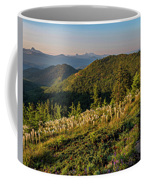 2019-06-30 Coffee Mug featuring the photograph Morning mountain hike. by Ulrich Burkhalter