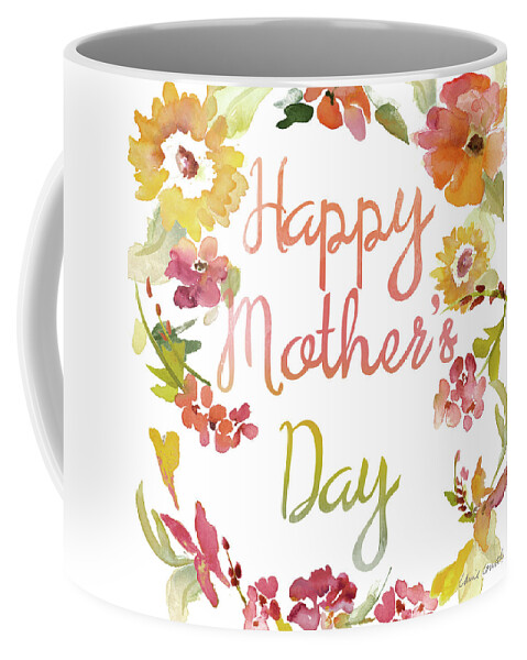 Mother's Coffee Mug featuring the mixed media Mother's Day Floral Iv by Lanie Loreth