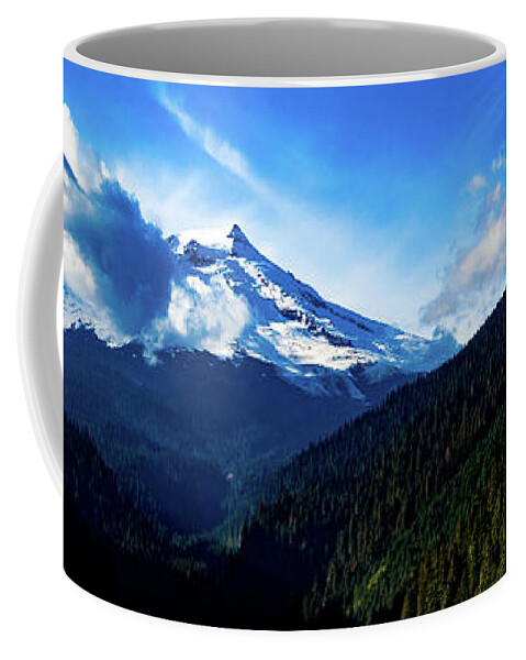 Steve Bunch Coffee Mug featuring the photograph Mount Baker in the summer by Steve Bunch