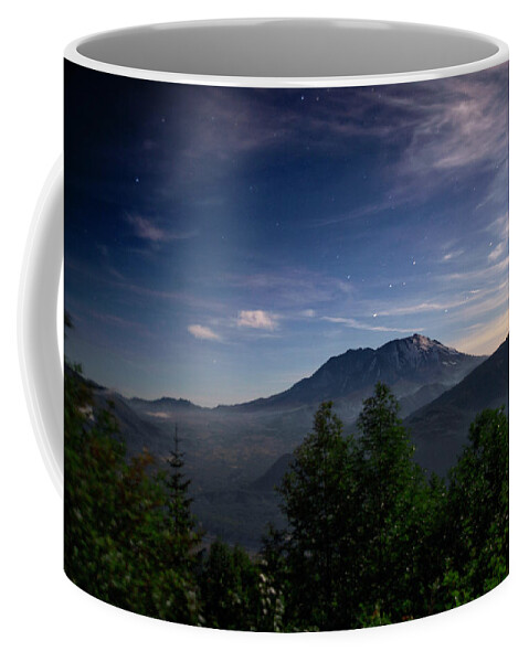 Mount St. Helens Coffee Mug featuring the photograph Mount St Helens Twilight by Jeanette Mahoney