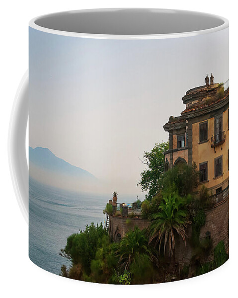 Sorrento Coffee Mug featuring the photograph Mount Vesuvius From Sorrento by Doug Sturgess