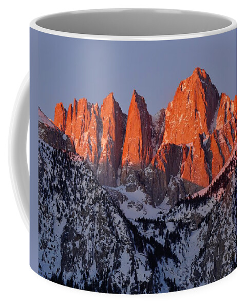 Mount Whitney Coffee Mug featuring the photograph Mount Whitney Sunrise by Brett Harvey