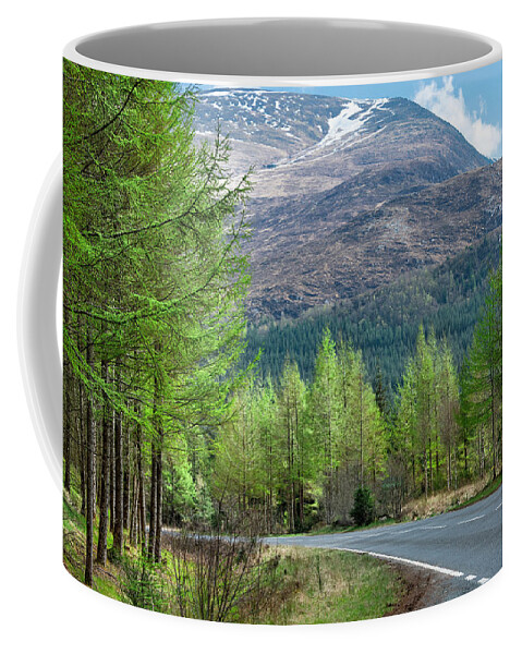 Landscape Coffee Mug featuring the photograph Mountain Drive by Svetlana Sewell