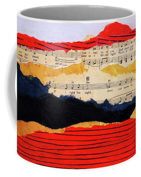 Mountain Serenade Coffee Mug featuring the painting Mountain Serenade by Sharon Williams Eng