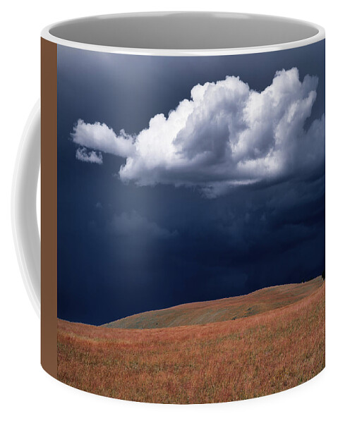 Mountain Sky Coffee Mug featuring the photograph Mountain Thundershower by Leland D Howard