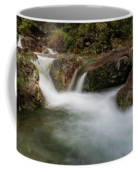 Waterfall Coffee Mug featuring the photograph Mountain Waterfall IV by William Dickman