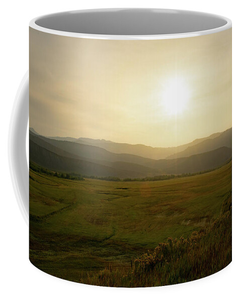 Mountain Coffee Mug featuring the photograph Mountains at Dawn by Nicole Lloyd