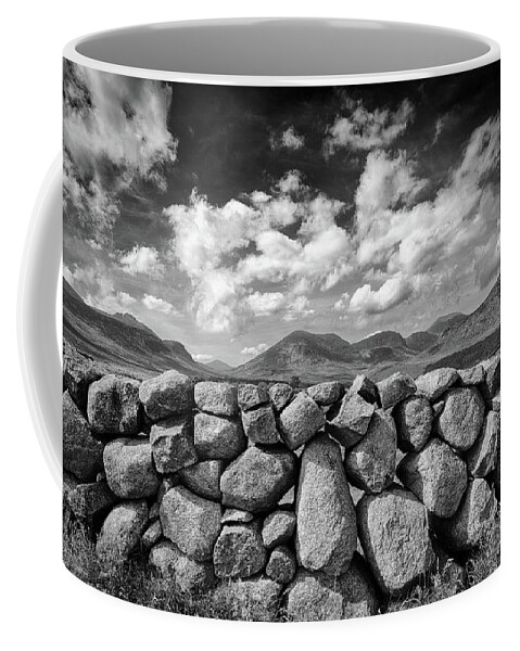 Wall Coffee Mug featuring the photograph Mourne Wall View by Nigel R Bell