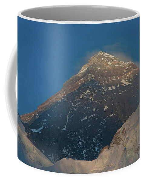 Nepal Coffee Mug featuring the photograph Mt. Everest at Sunset by Leslie Struxness