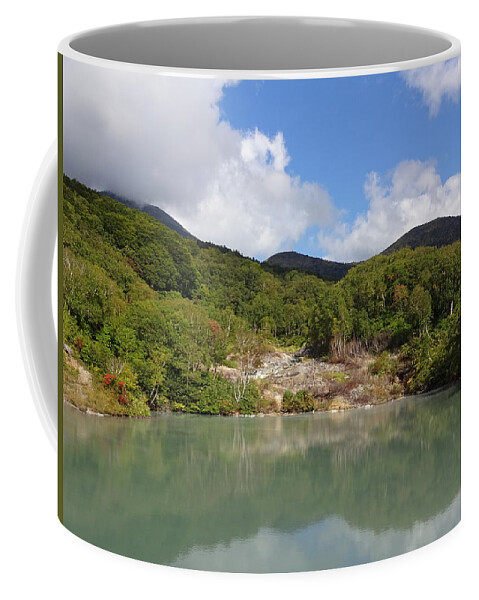 Lake Coffee Mug featuring the photograph Mt. Hakkoda by Yujun