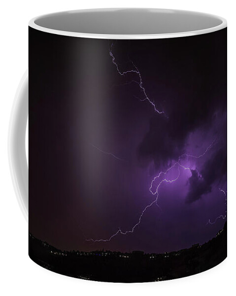 Lightning Coffee Mug featuring the photograph Multi Directional by Aaron Burrows