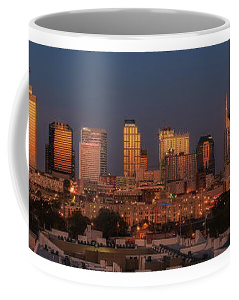 2016 Coffee Mug featuring the photograph Music City Shines by Kenneth Everett