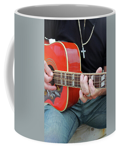 People Coffee Mug featuring the photograph Music Man by Jennifer Robin