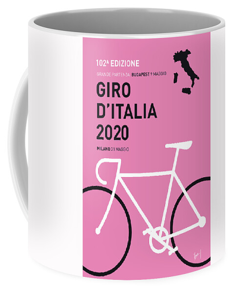 2020 Coffee Mug featuring the digital art My Giro Ditalia Minimal Poster 2020 by Chungkong Art