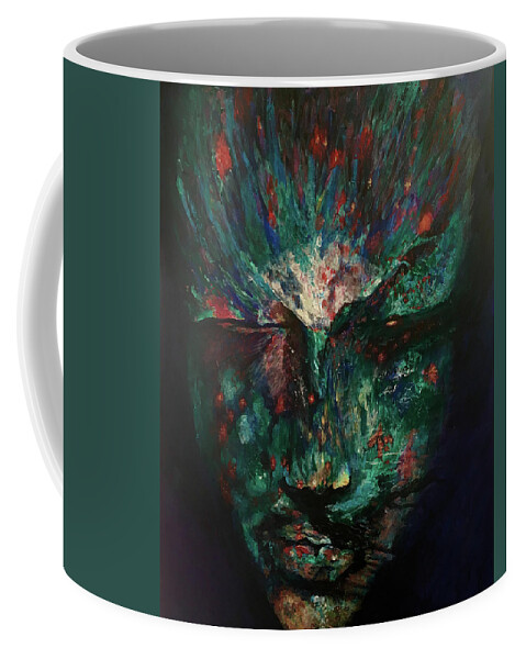 Face Coffee Mug featuring the painting Mystical Me by Toni Willey