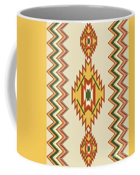 Rug Art Coffee Mug featuring the digital art Native american rug by Shelley Myers