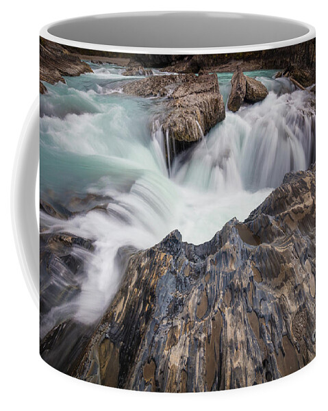 Bc Coffee Mug featuring the photograph Natural Bridge Falls by Inge Johnsson