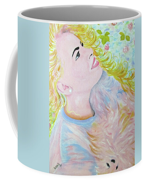 Natural Glow Coffee Mug featuring the painting Natural Glow by Gloria E Barreto-Rodriguez
