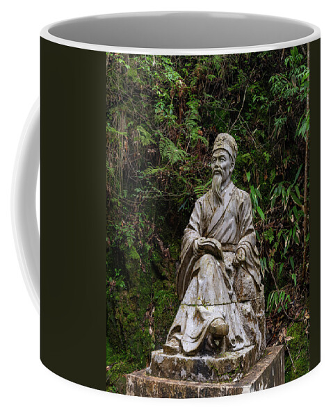 Statue Coffee Mug featuring the photograph Nature's Scholar by William Dickman