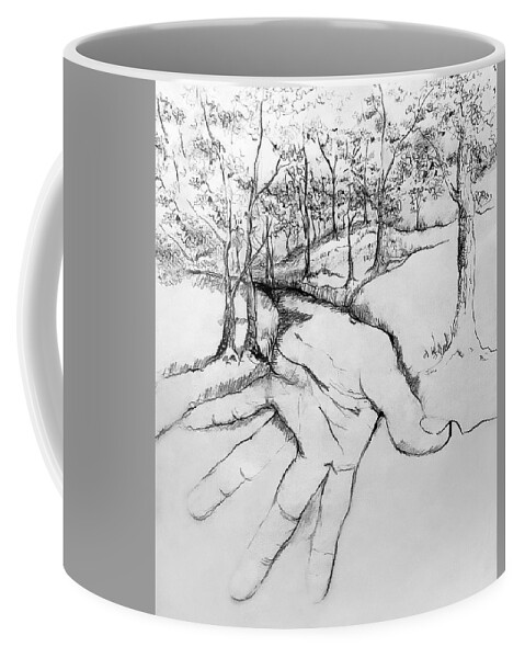 Conte Crayon Coffee Mug featuring the photograph Natures Touch by Art Cole