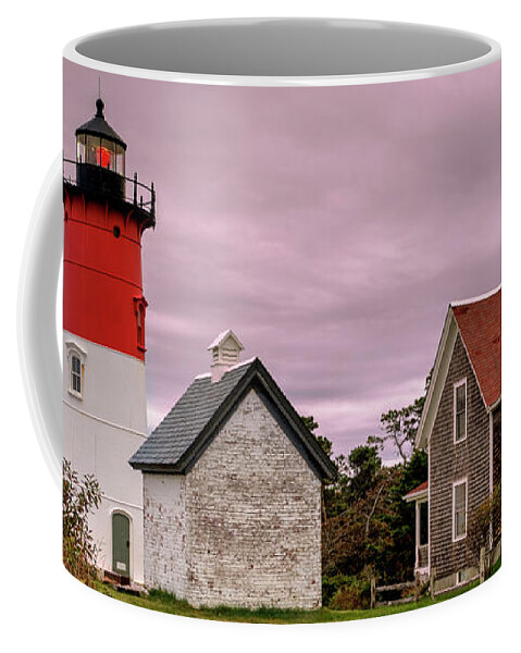 Nauset Coffee Mug featuring the photograph Nauset Lighthouse - 5066 by Jean-Pierre Ducondi