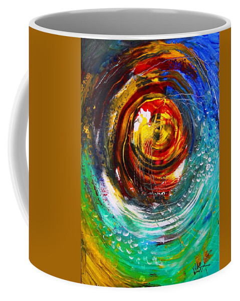 Abstract Coffee Mug featuring the painting Necessary Anchor by J Vincent Scarpace