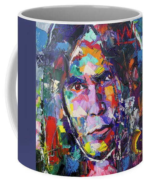 Neil Young Coffee Mug featuring the painting Neil Young by Richard Day