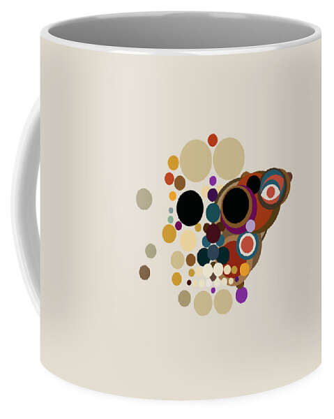 Surreal Coffee Mug featuring the mixed media New Beginnings - Morphogenesis by Big Fat Arts