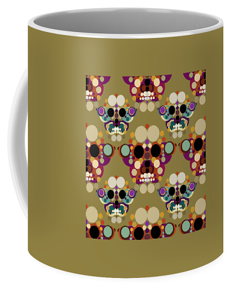 Surreal Coffee Mug featuring the mixed media New Beginnings - Rainbow Butterflies by BFA Prints