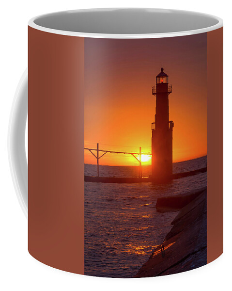 Lighthouse Coffee Mug featuring the photograph New Dawn by Patti Raine