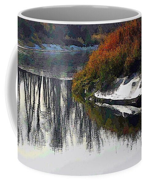 Deep Coffee Mug featuring the photograph New Ice by Robert Bissett