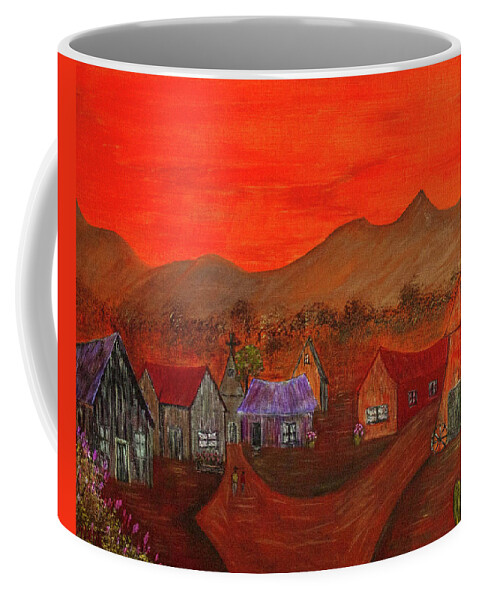 New Coffee Mug featuring the painting New Mexico Dreaming by Randy Sylvia