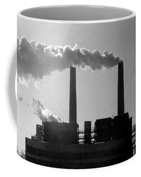 America Coffee Mug featuring the photograph New York City 1982 BW Series - #12 by Frank Romeo