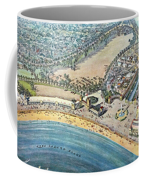 B1019 Coffee Mug featuring the painting New York: Playland, 1927 by Earl Purdy