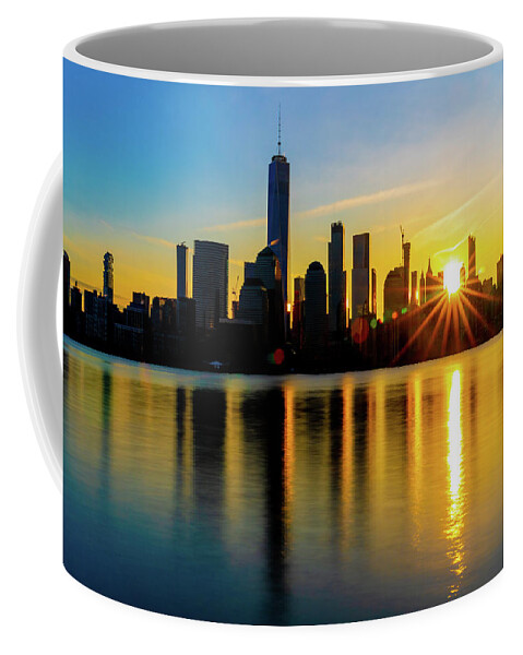 Sunrise Coffee Mug featuring the photograph New York Sunrise by Chris Lord